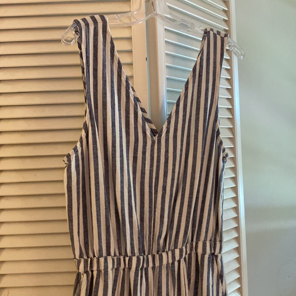 Summer Striped Jumpsuit - Just For You! - Picture 2 of 7